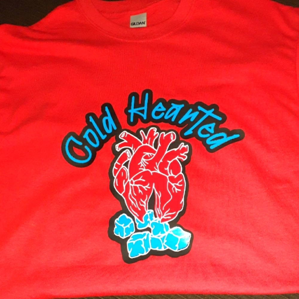 AbstrXt Cold Hearted Custom Tee $30